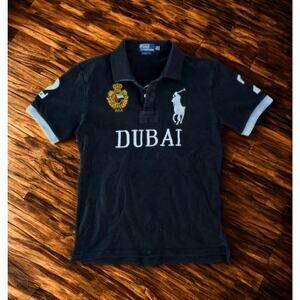 Polo Ralph Lauren Big Pony Dubai Rugby Shirt UAE Crest Classic Fit XL Vintage